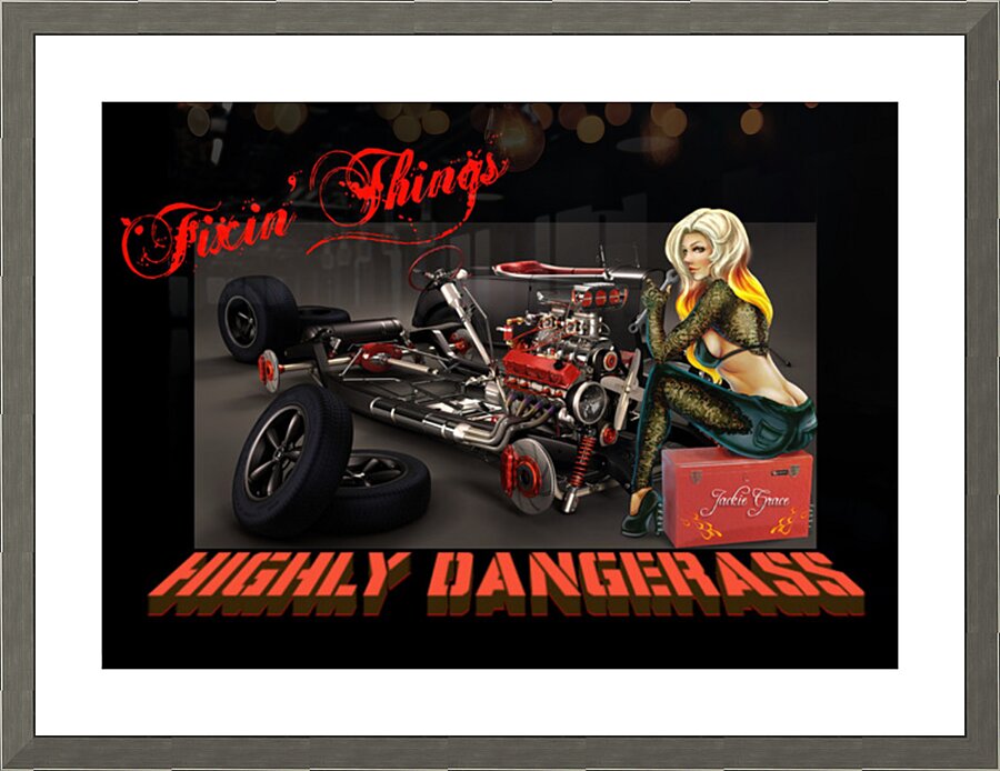 Fix me Miss Highly Dangerass Picture Frame print