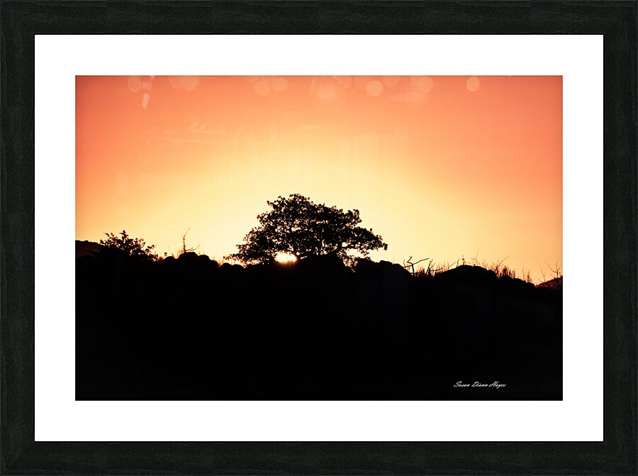 Golden Tree Picture Frame print