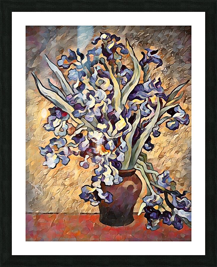 flowers Van Gogh oil 2 Picture Frame print