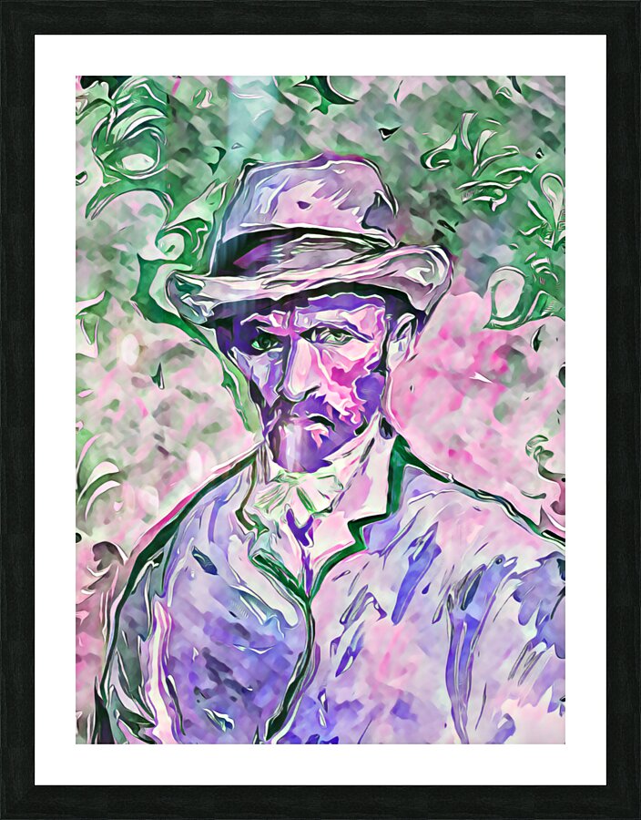 van gogh watercolor paint dig gouache Picture Frame print