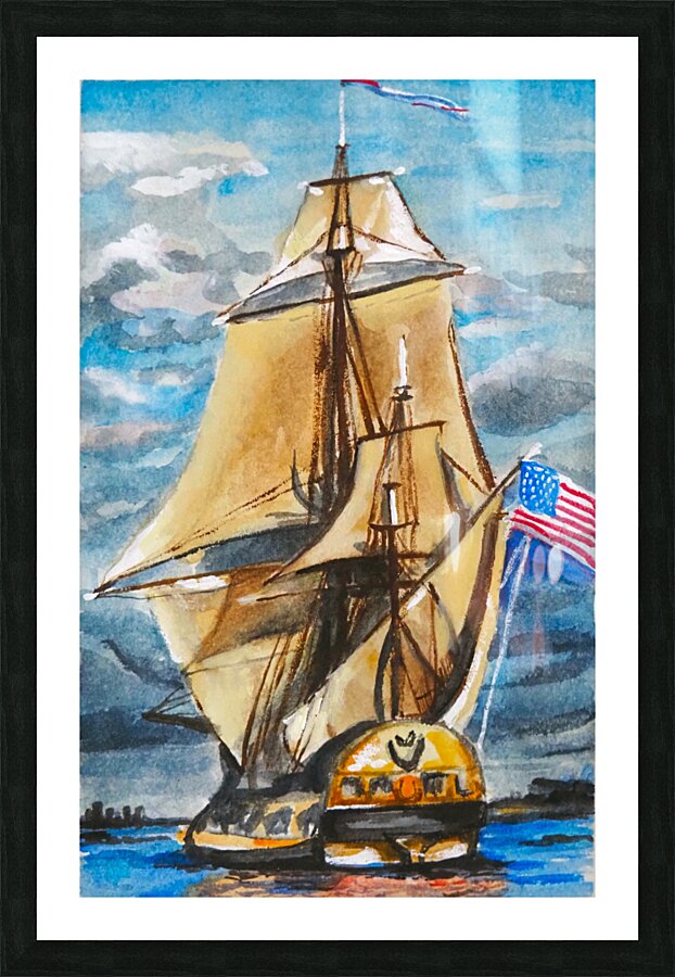 MastedShip Picture Frame print