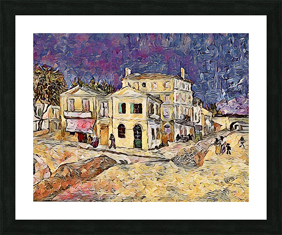 vincent van gogh house 4 Picture Frame print