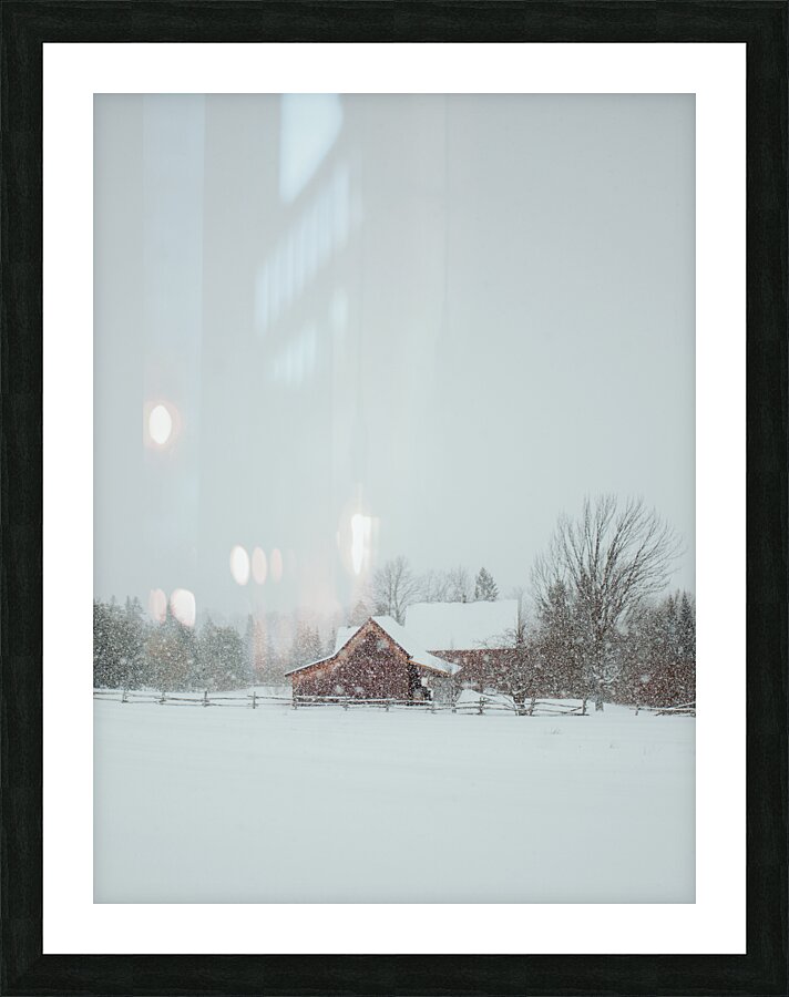 Sous la neige Picture Frame print