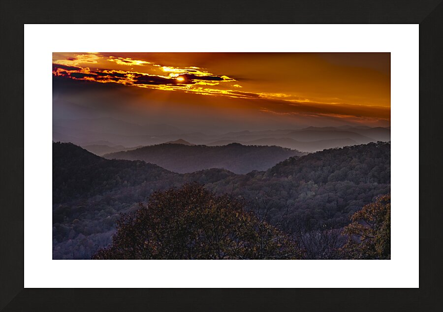 Smoky Mountains Cherokee National Forest Picture Frame print