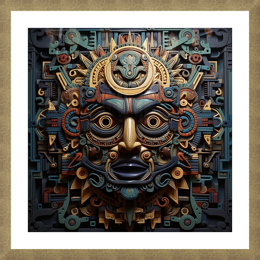 Aztec Art 1 Picture Frame print
