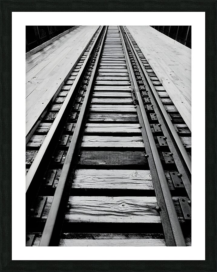 Railroad Tracks  Framed Print Print
