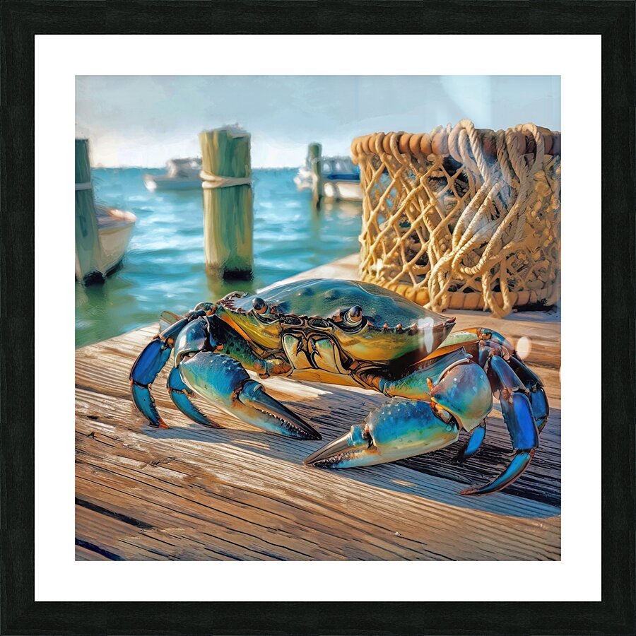 Florida Blue Crab Two by HH Photography of Florida Wall Art