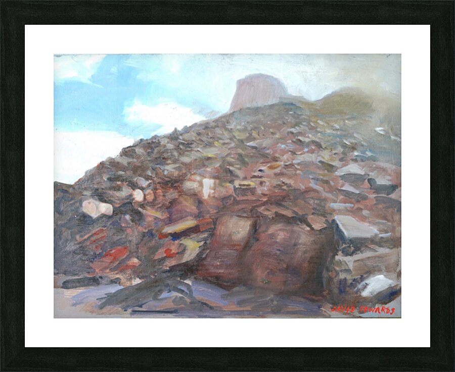 Scree - Canadian Rockies Picture Frame print