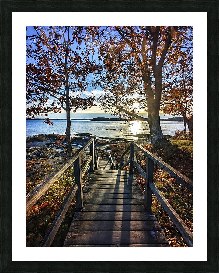 Winslow Park Golden Hour - Freeport Maine Wall Art Picture Frame print