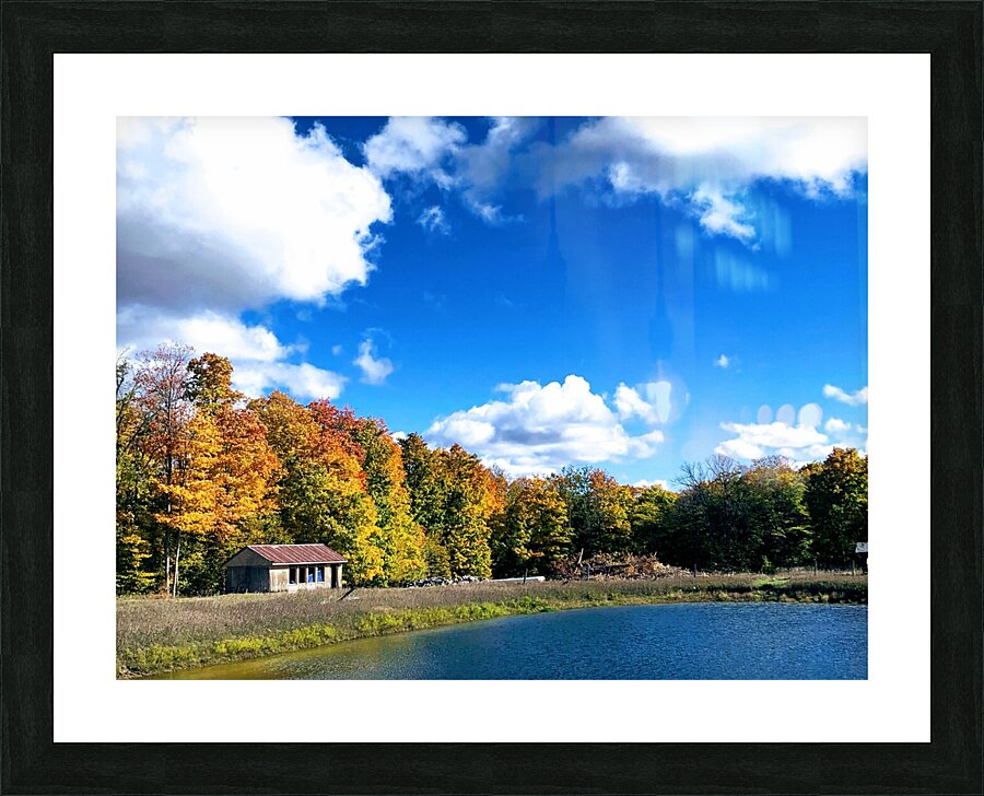 Fall Lake Picture Frame print
