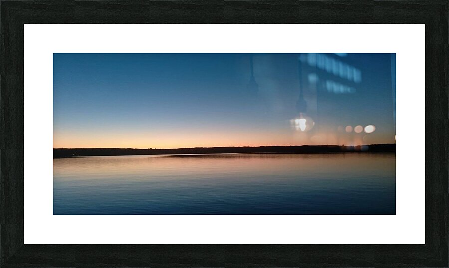 Sunset Lake Picture Frame print
