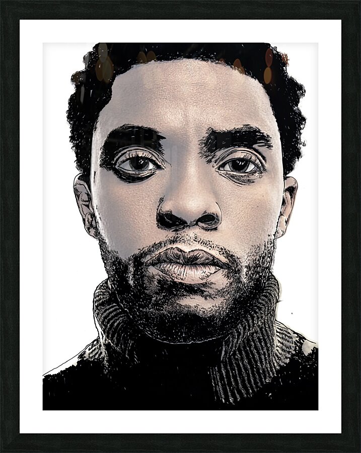 Chadwick Boseman Picture Frame print