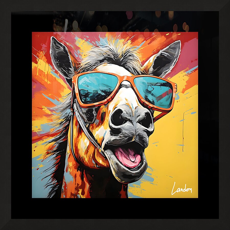 Pop Horse 3 Picture Frame print