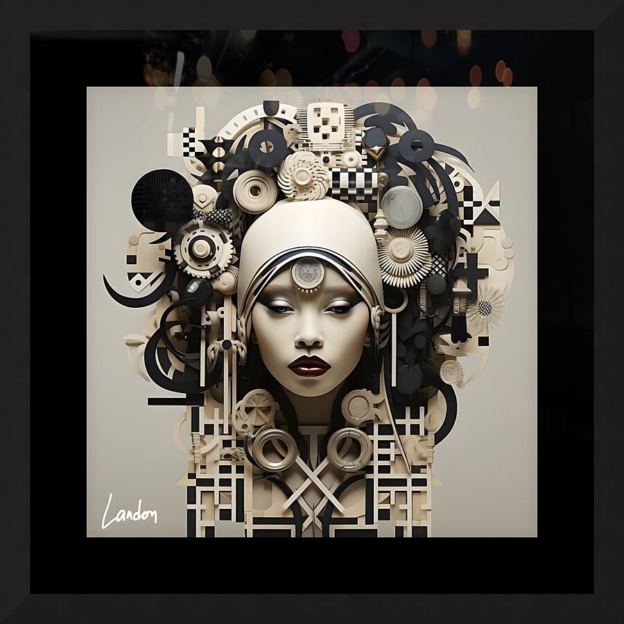 Ethnic Beauty 8 Picture Frame print