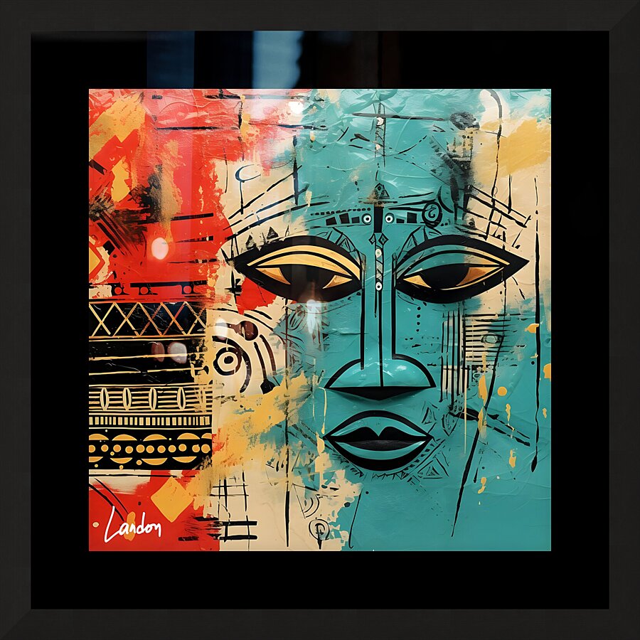 Tribal Grunge 2 Picture Frame print