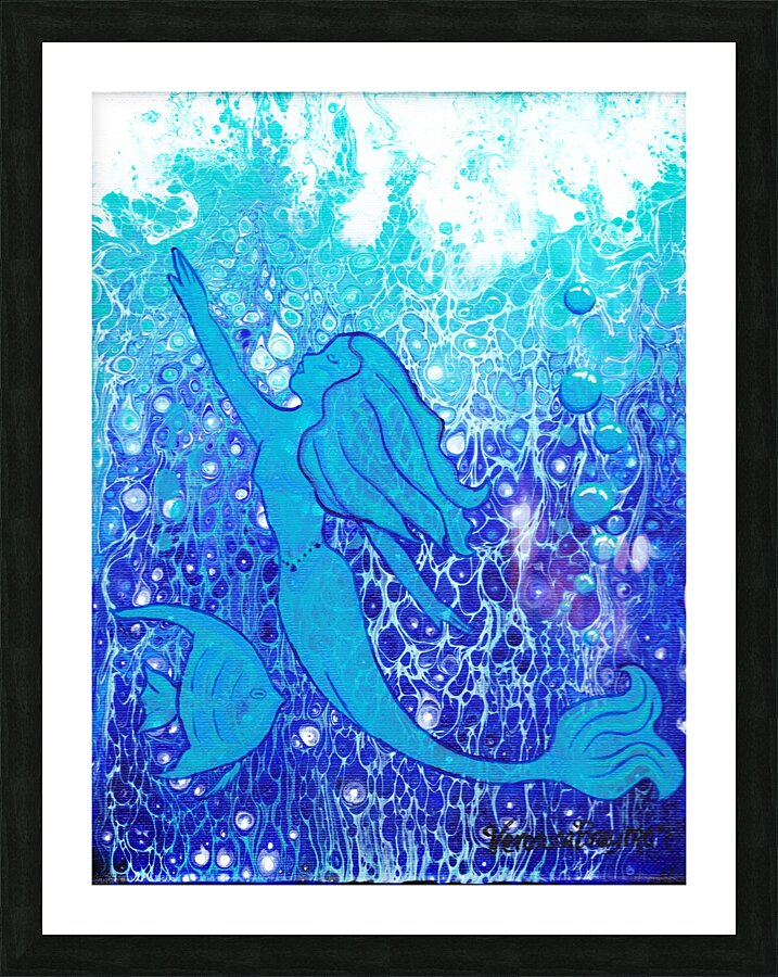 Mermaid Picture Frame print