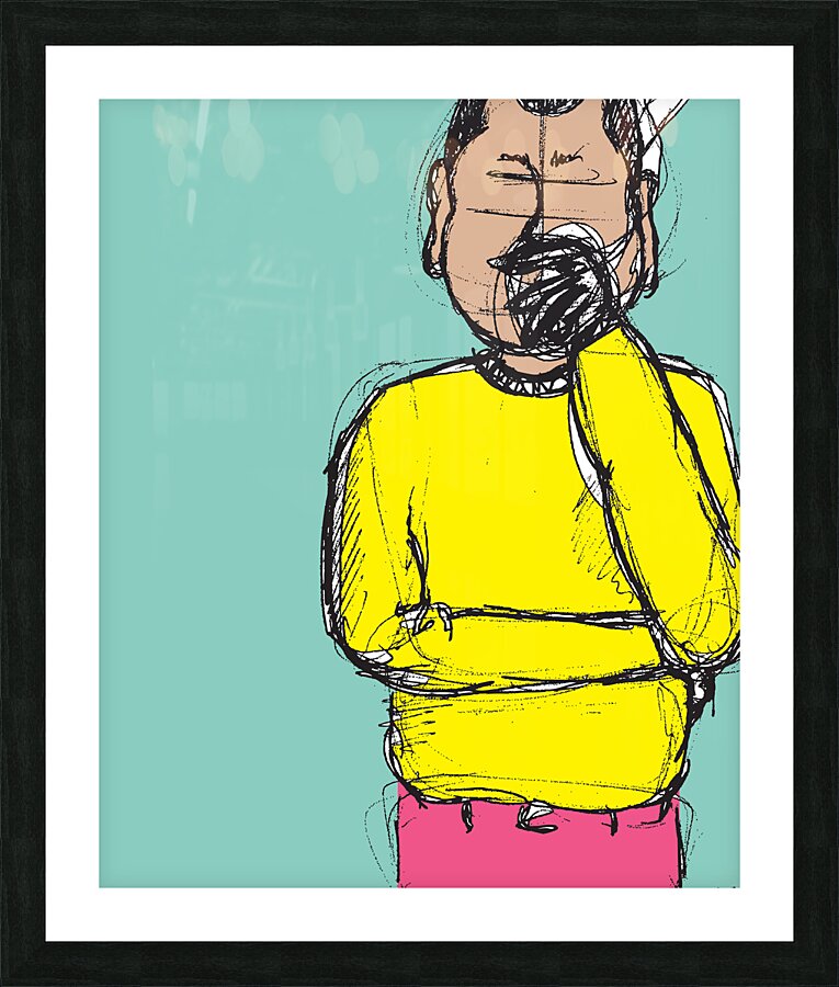  Silver & Cold: Yellow Picture Frame Printing