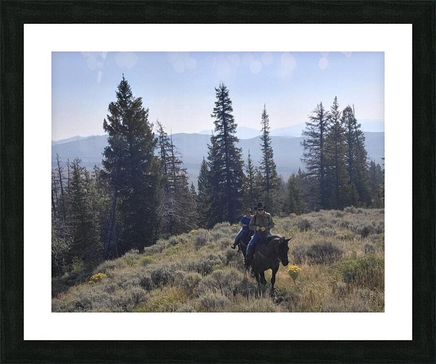 Out for a walk Picture Frame print
