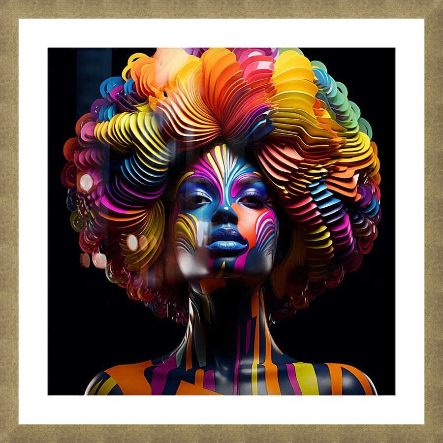 blackdigitalart 3d digital illustration of an afr 1701749796.9311 Picture Frame print