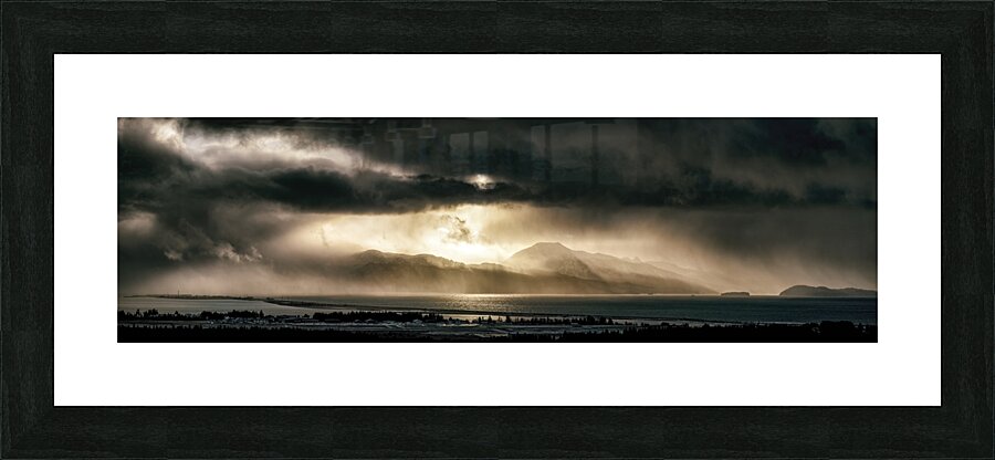 Moody Spit Panorama Picture Frame print