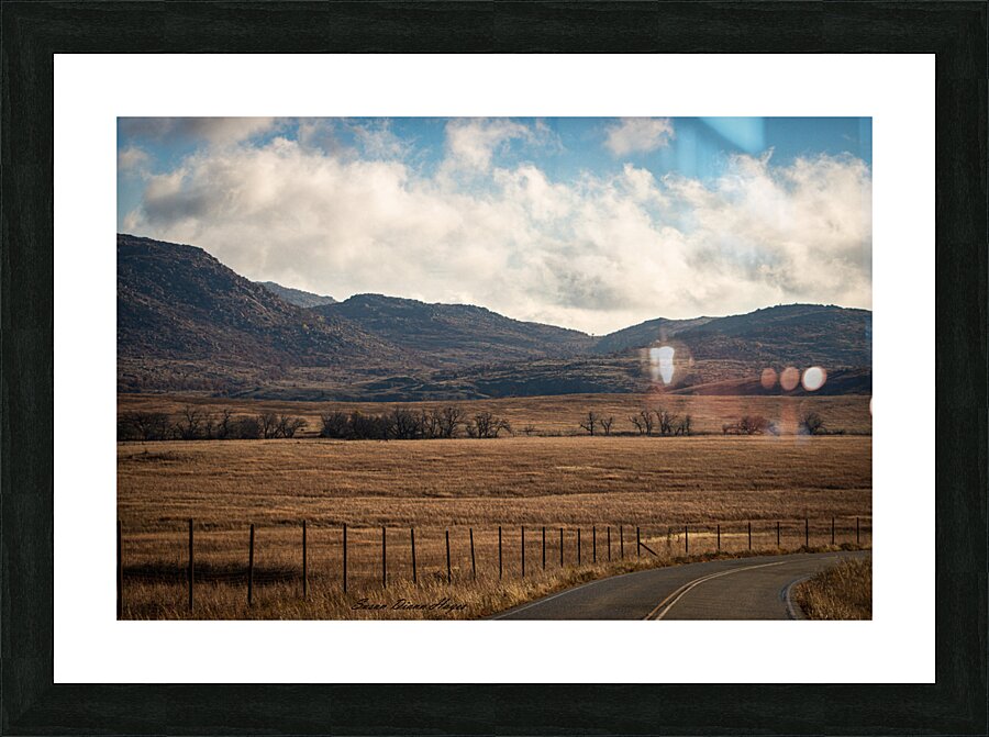 The Fallen Fence Post Picture Frame print