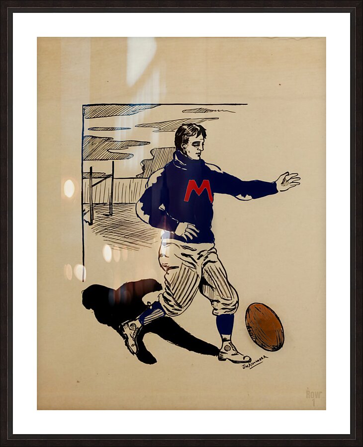 Early 1900s Ole Miss Football Art Picture Frame print