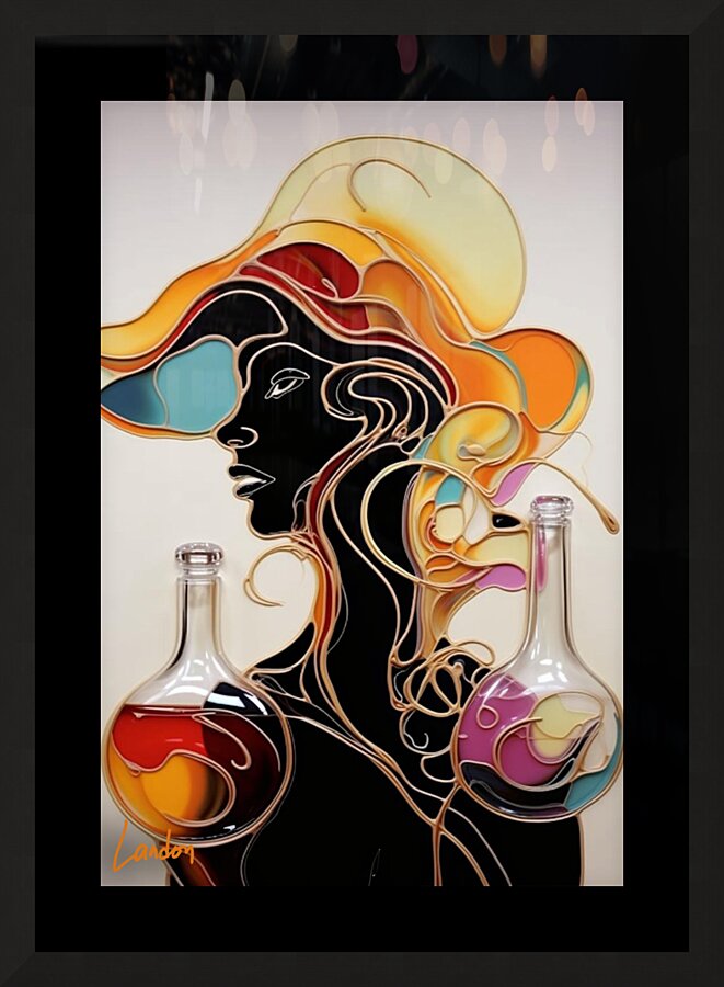 Minimalistic Scribble 5 Picture Frame print