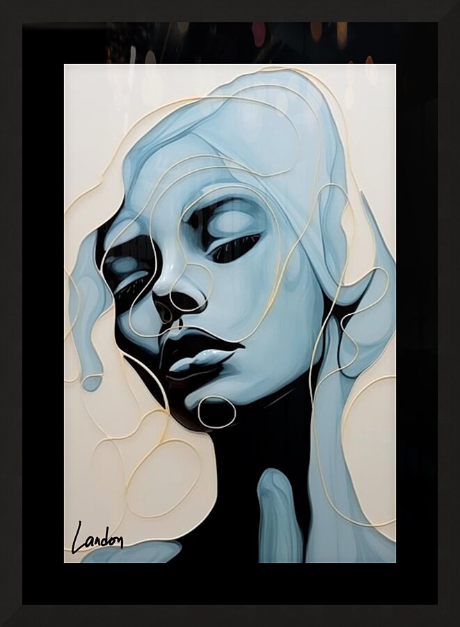 Minimalistic Scribble 1 Picture Frame print