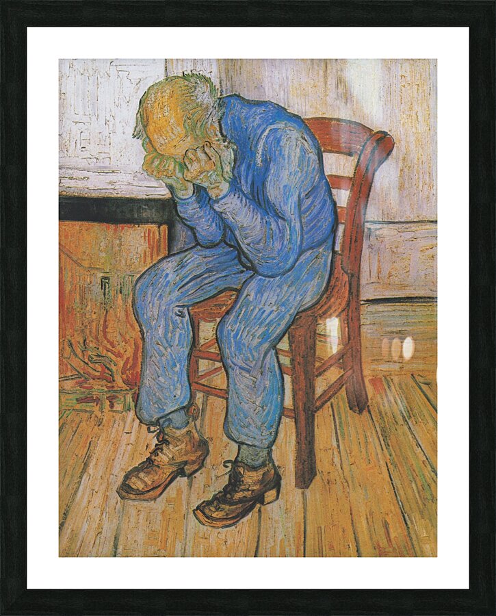 Van Gogh   Trauernder alter Mann Picture Frame print