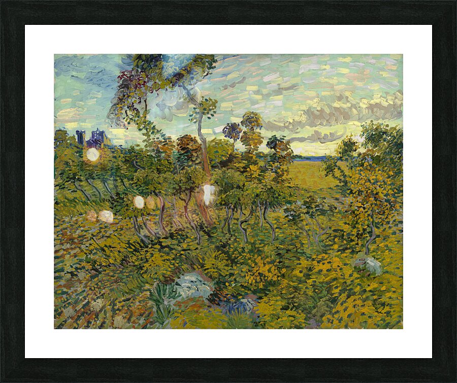 Sunset at Montmajour 1888 Van Gogh Picture Frame print
