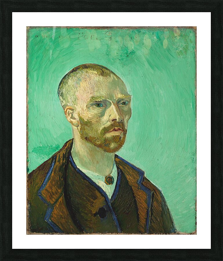Van Gogh self portrait dedicated to Gauguin Picture Frame print