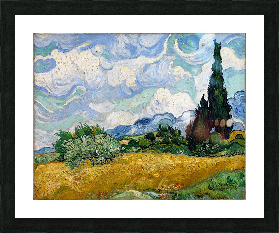 Vincent van Gogh   Wheat Field with Cypresses Picture Frame print