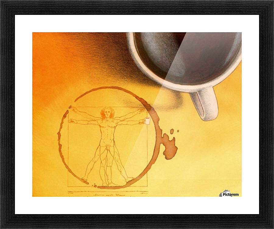 coffee man Picture Frame print