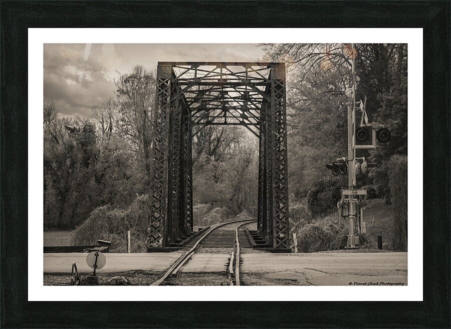 Elkin Creek Train Trestle in North Carolina  Framed Print Print
