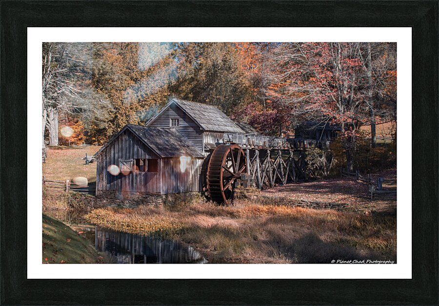 Fall Colors at Mabry Mill  Framed Print Print
