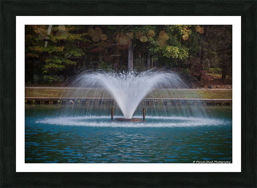 Fountain at C.G. Hill Memorial Park  Framed Print Print