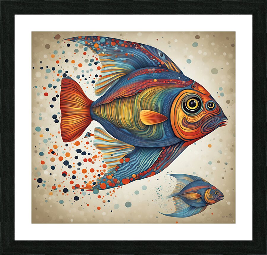 BUBBLES Picture Frame print