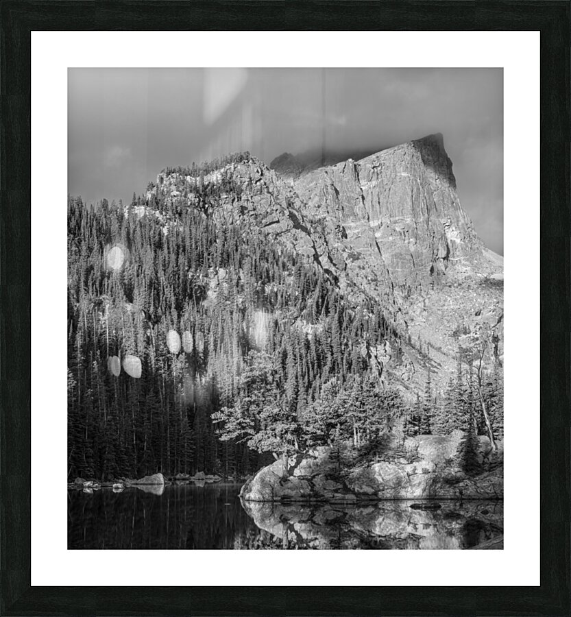 Morning Clouds Lifting Over Hallet Peak Picture Frame print
