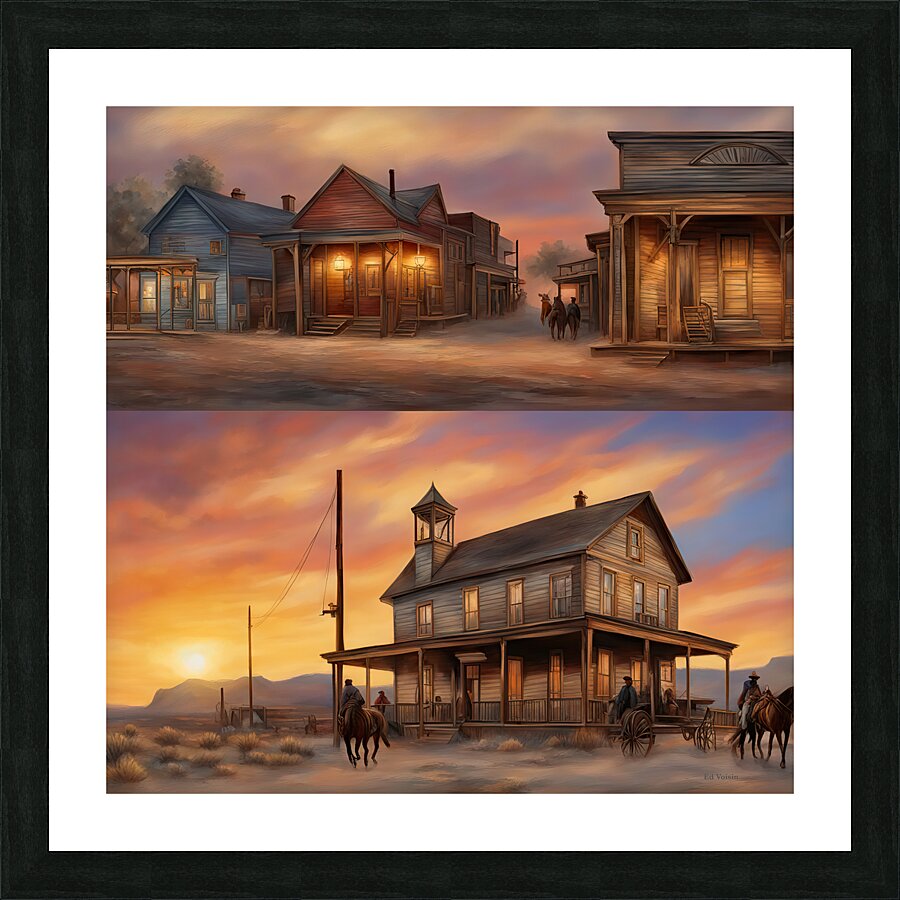 OLD WEST Picture Frame print