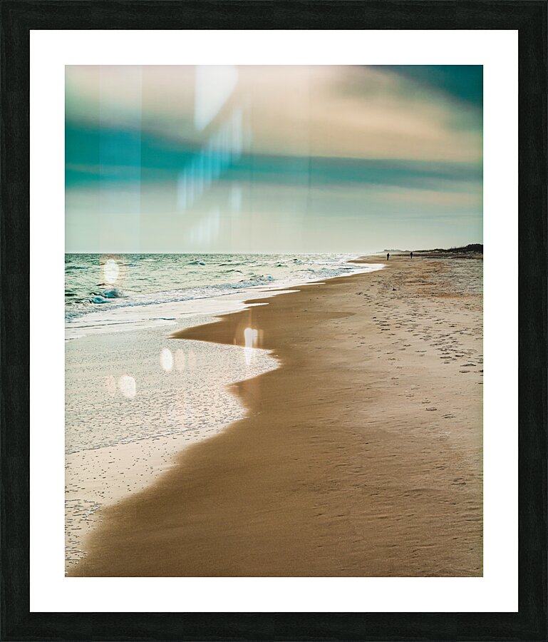 Stroll On The Beach Picture Frame print