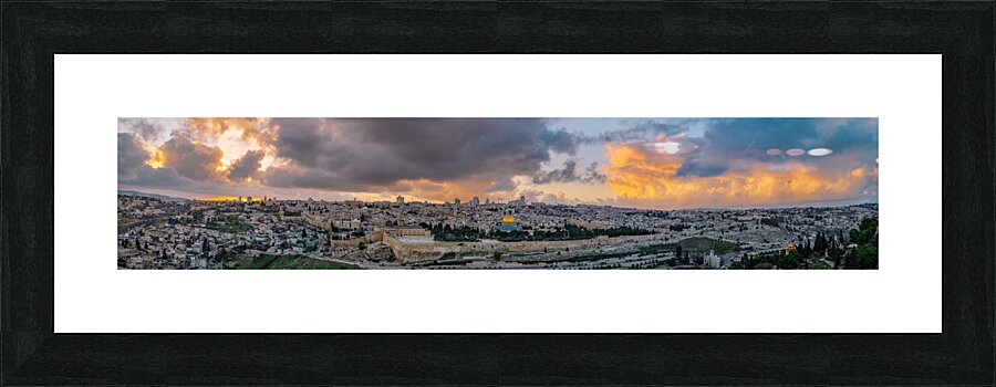 Panorama of Jerusalem Picture Frame print