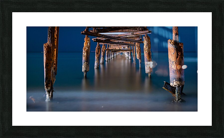 Bridge to the sea Picture Frame print