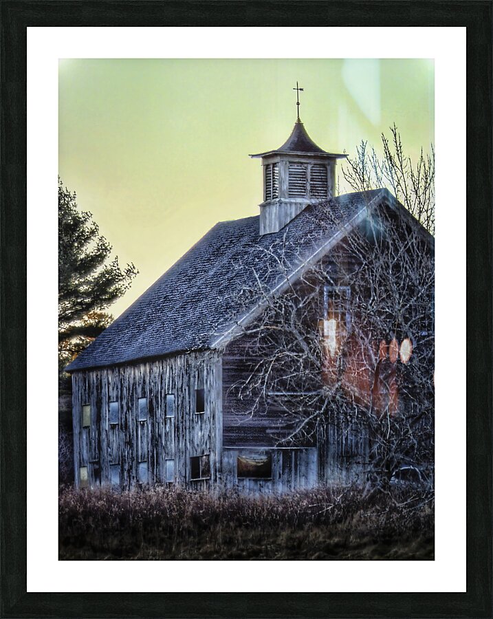Highland Road Barn - Maine Country Wall Art Picture Frame print