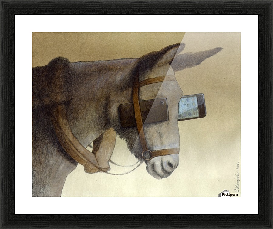 blinkers Picture Frame print