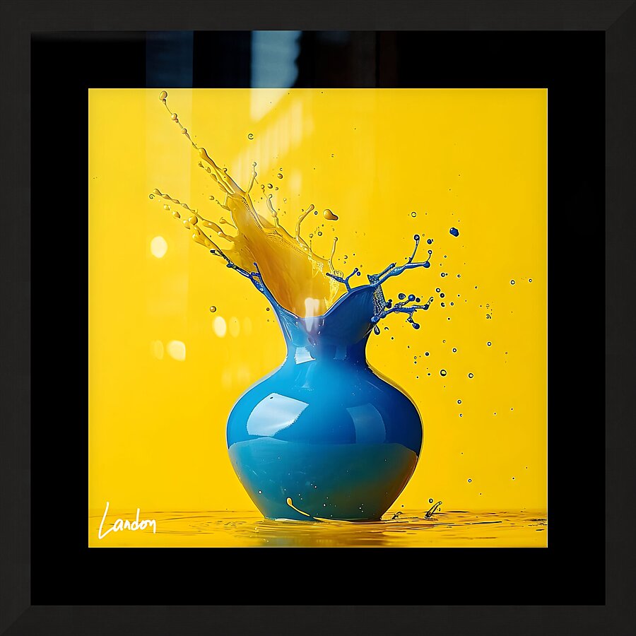 Vase Splash 2 Picture Frame print