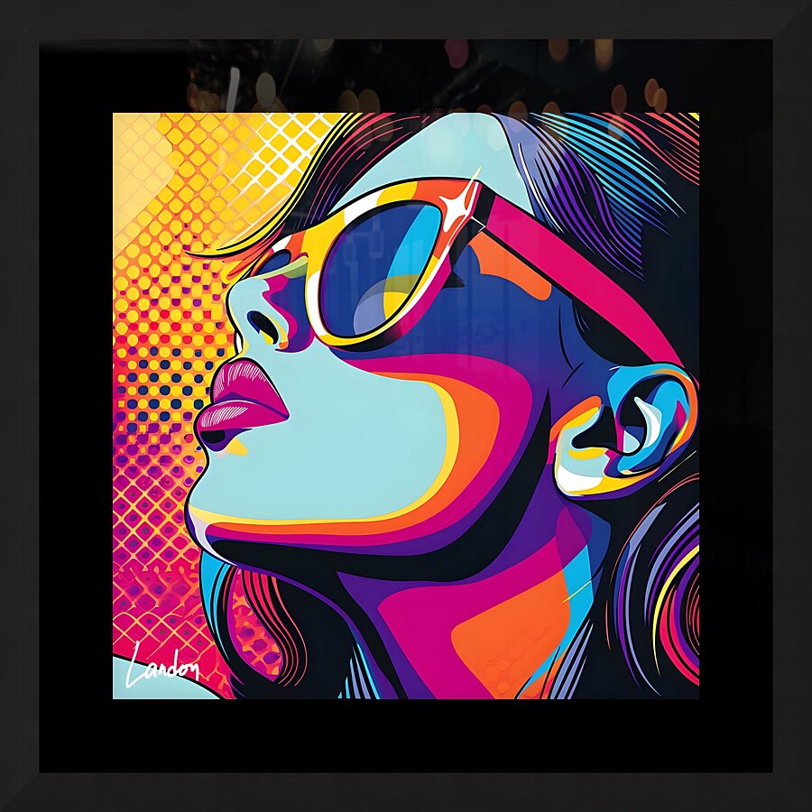 Pop Art Babe 4 Picture Frame print