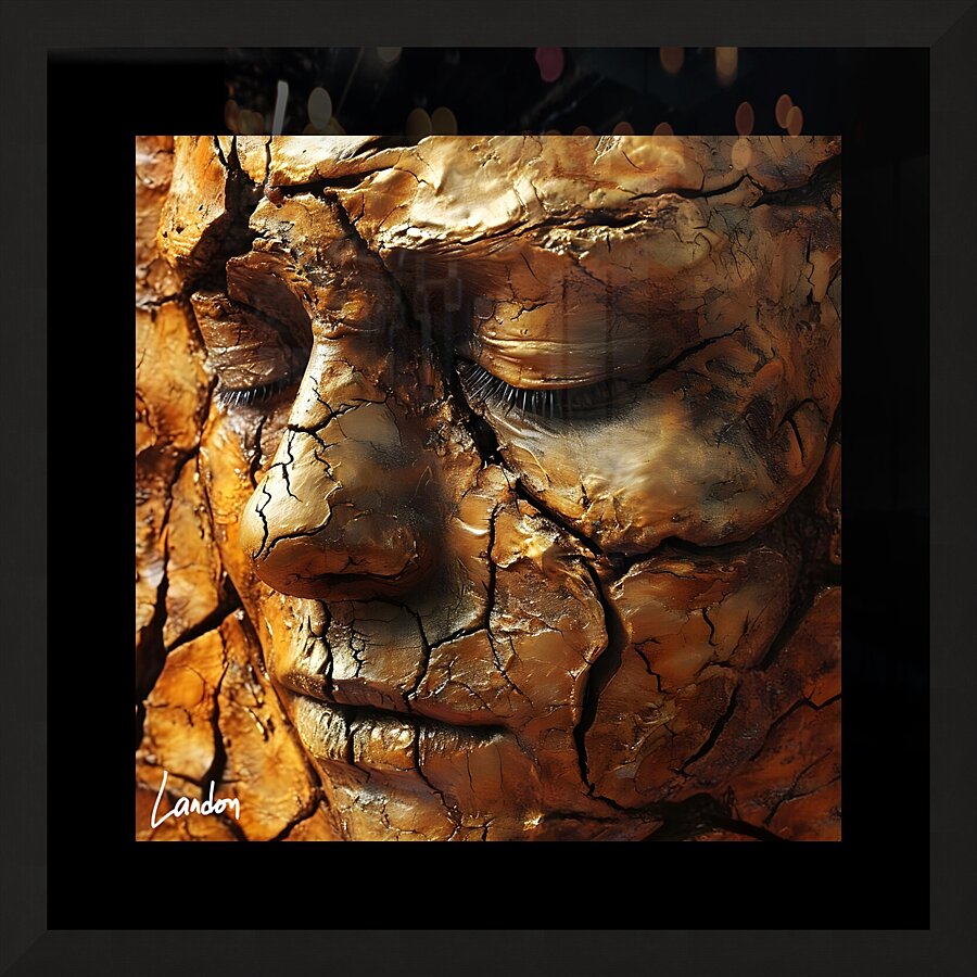 Cracked 3 Picture Frame print