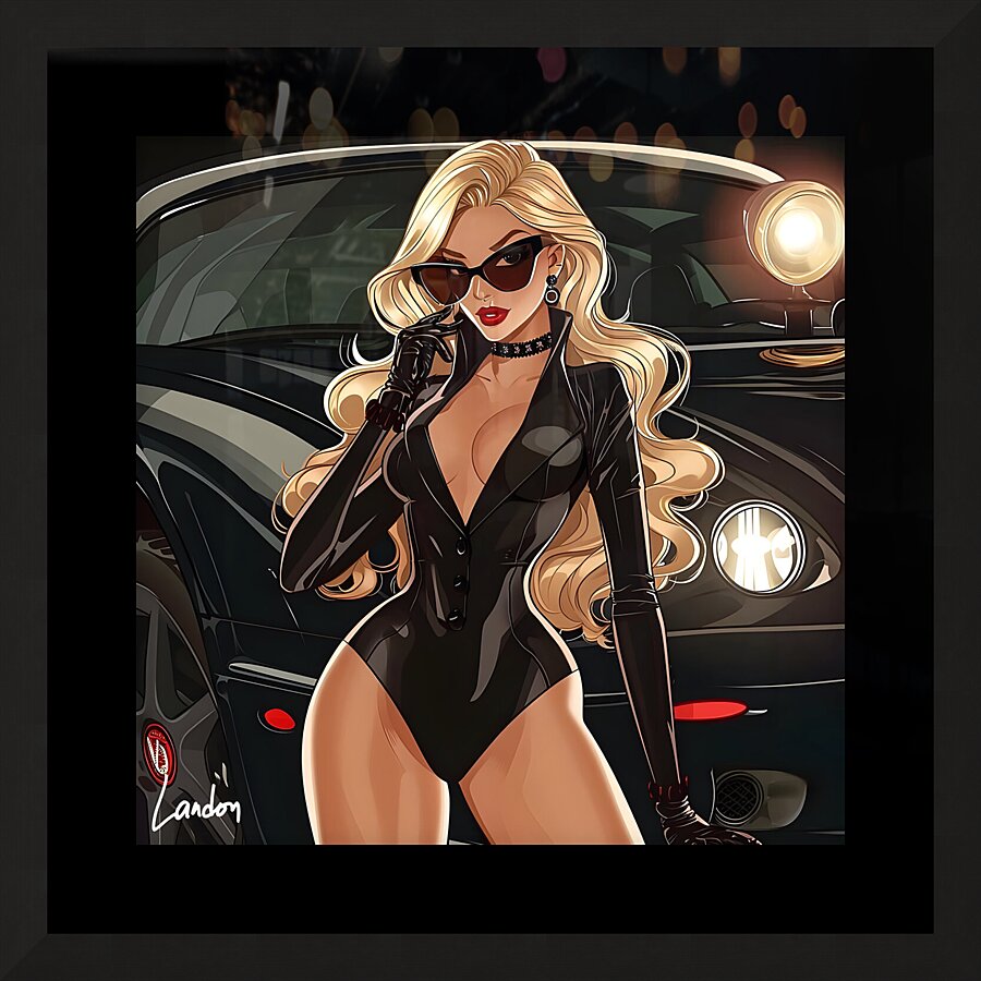 Cartoon Glam 2 Picture Frame print