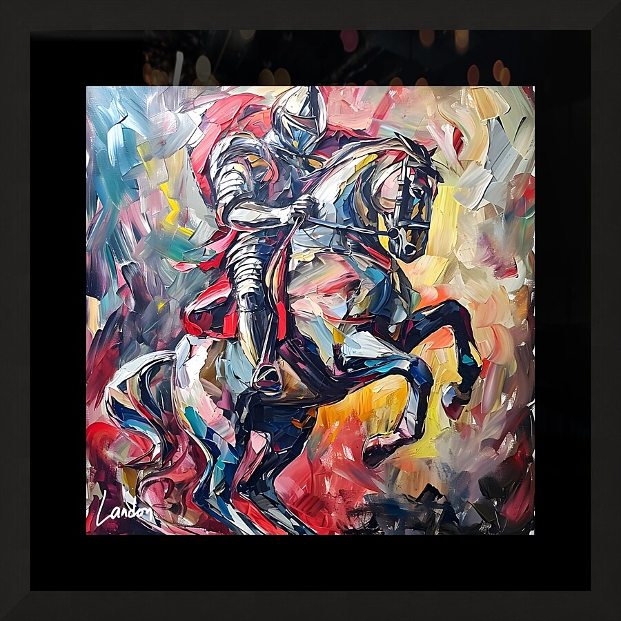 Dynamic Knight 1 Picture Frame print
