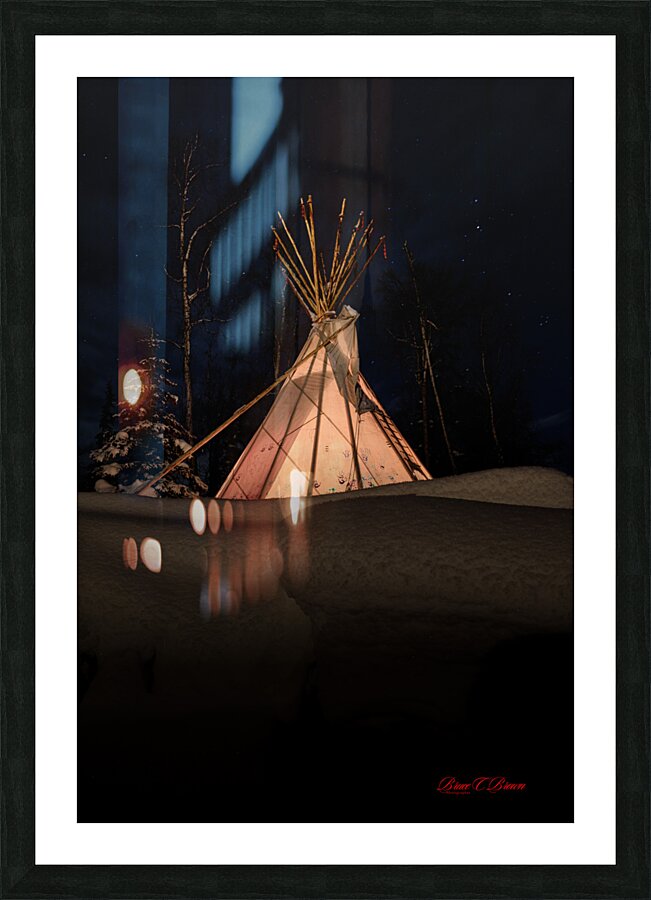 Tims Tipi Picture Frame print